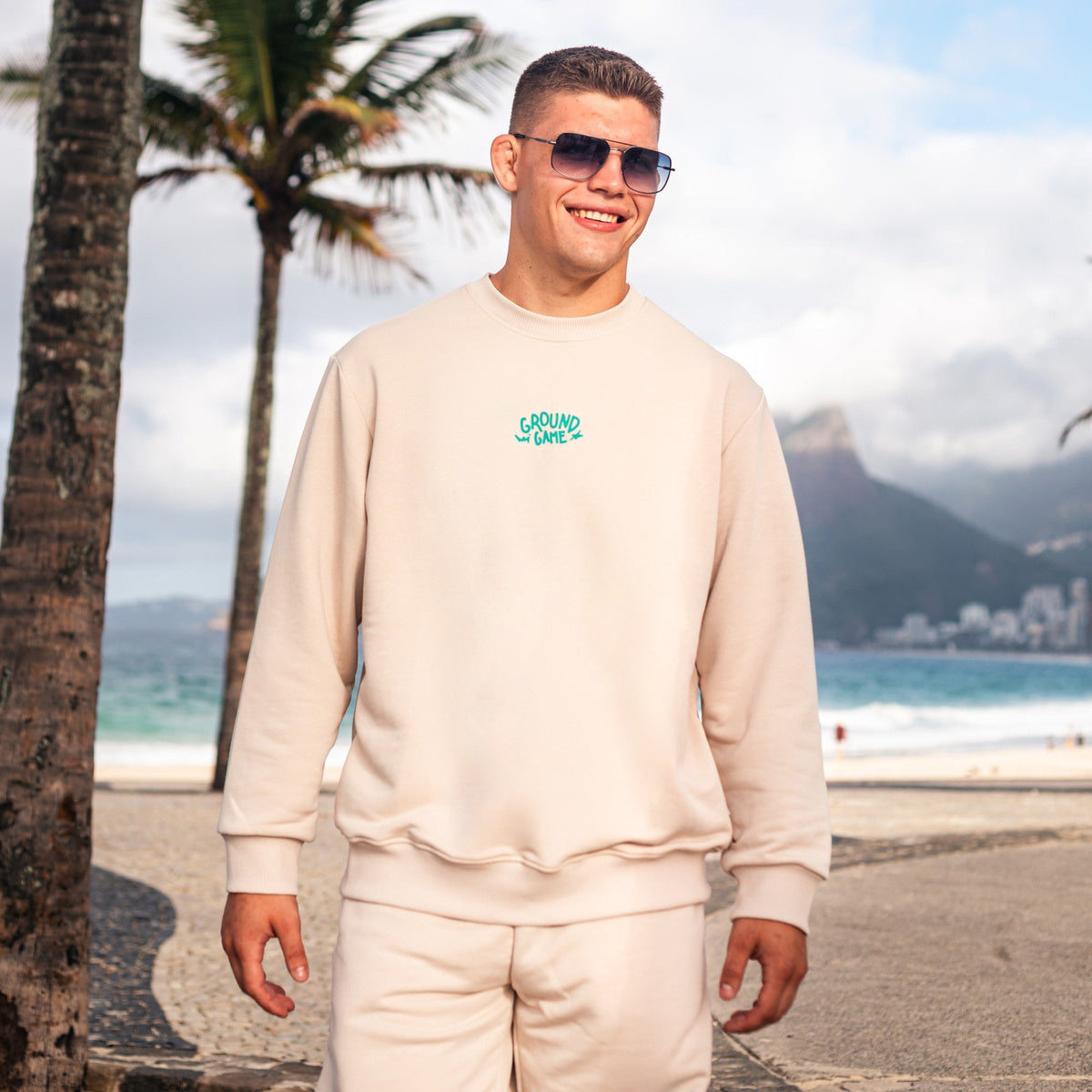 Pulover Crewneck Fukutsu (bež)