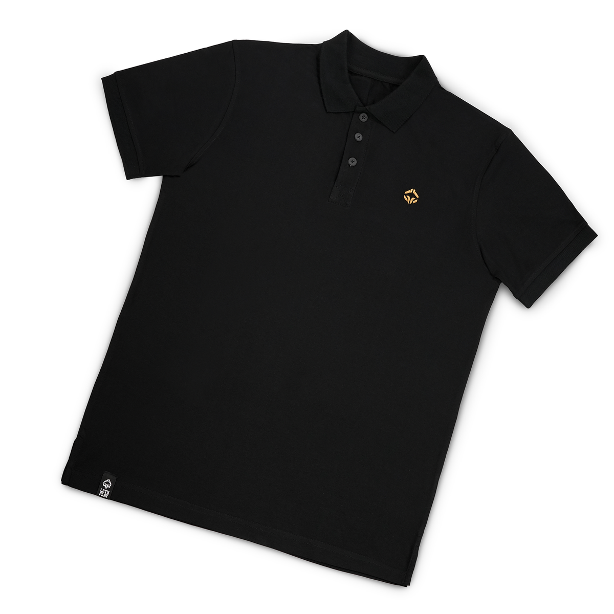 Polo majica Minimal (črna z zlatim logotipom)