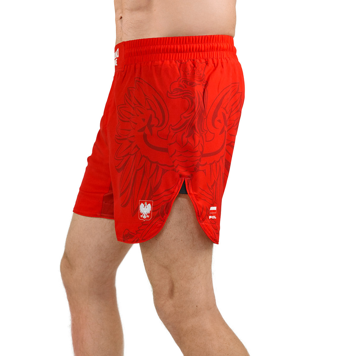 Lahke MMA Kratke Hlače Poljska (Rdeča)