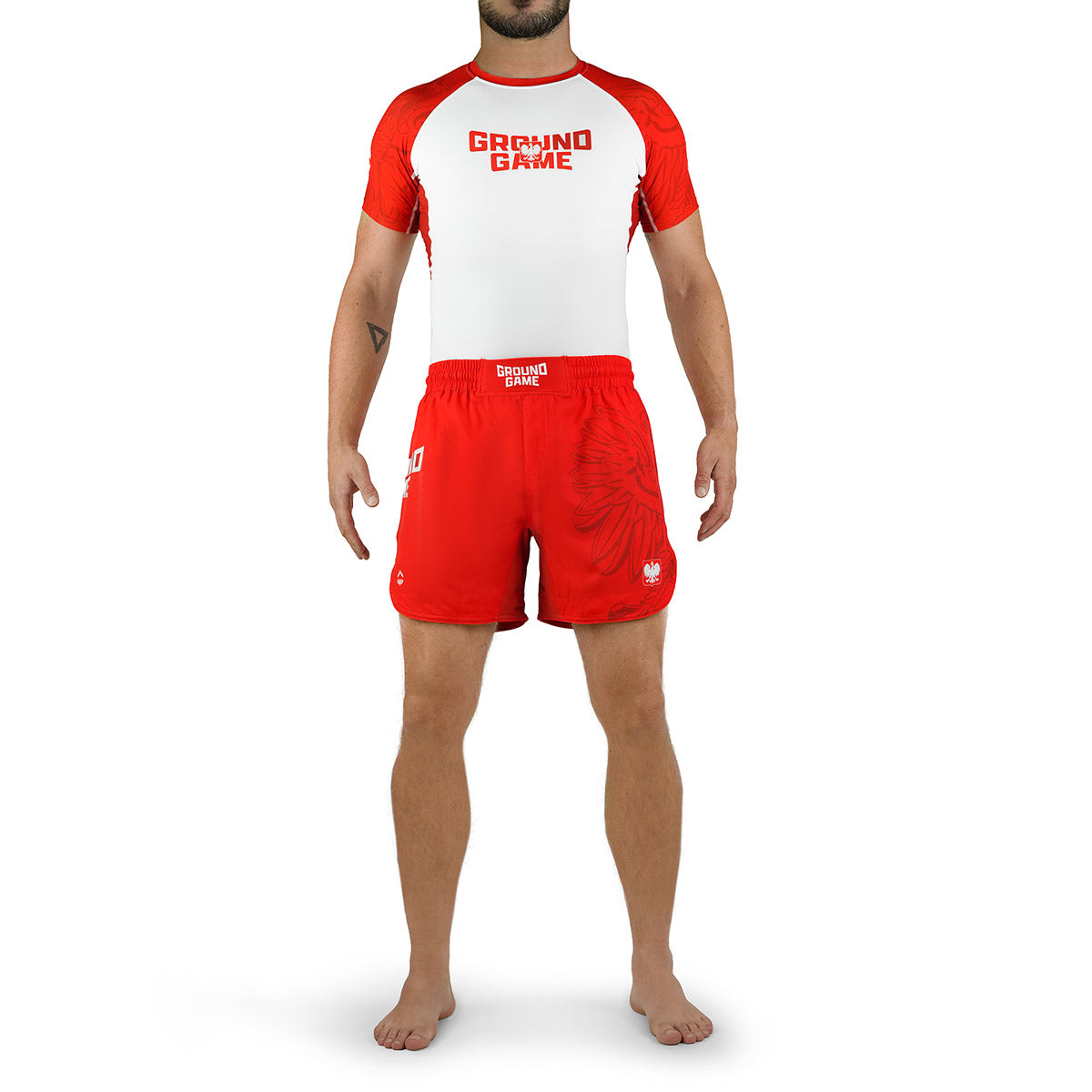 Lahke MMA Kratke Hlače Poljska (Rdeča)
