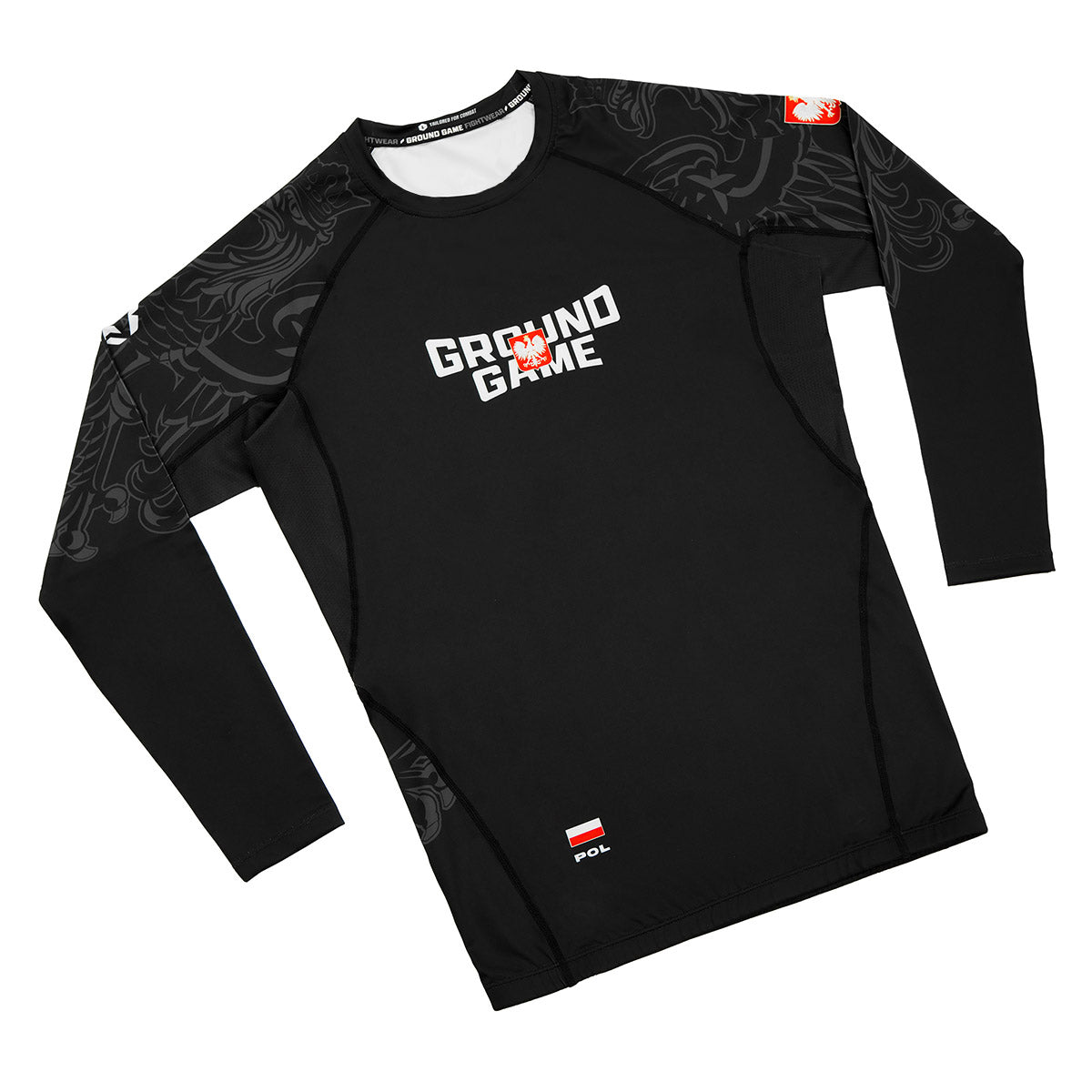 Rashguard Poljska 3.0 s dolgimi rokavi (Črna)