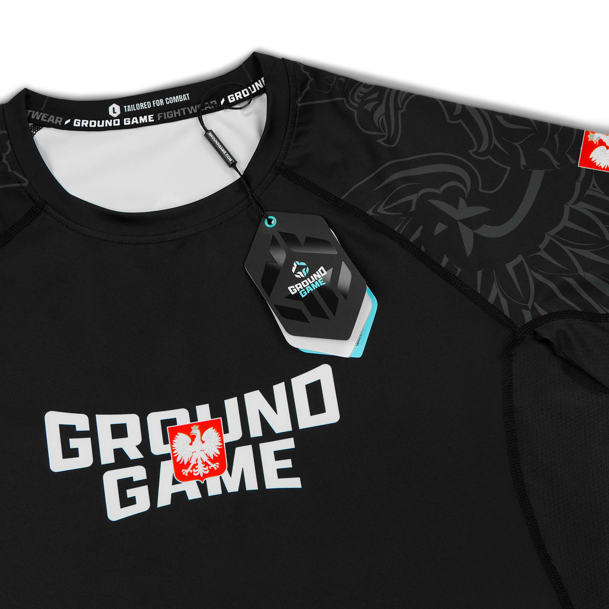 Rashguard Poljska 3.0 s kratkimi rokavi (Črna)