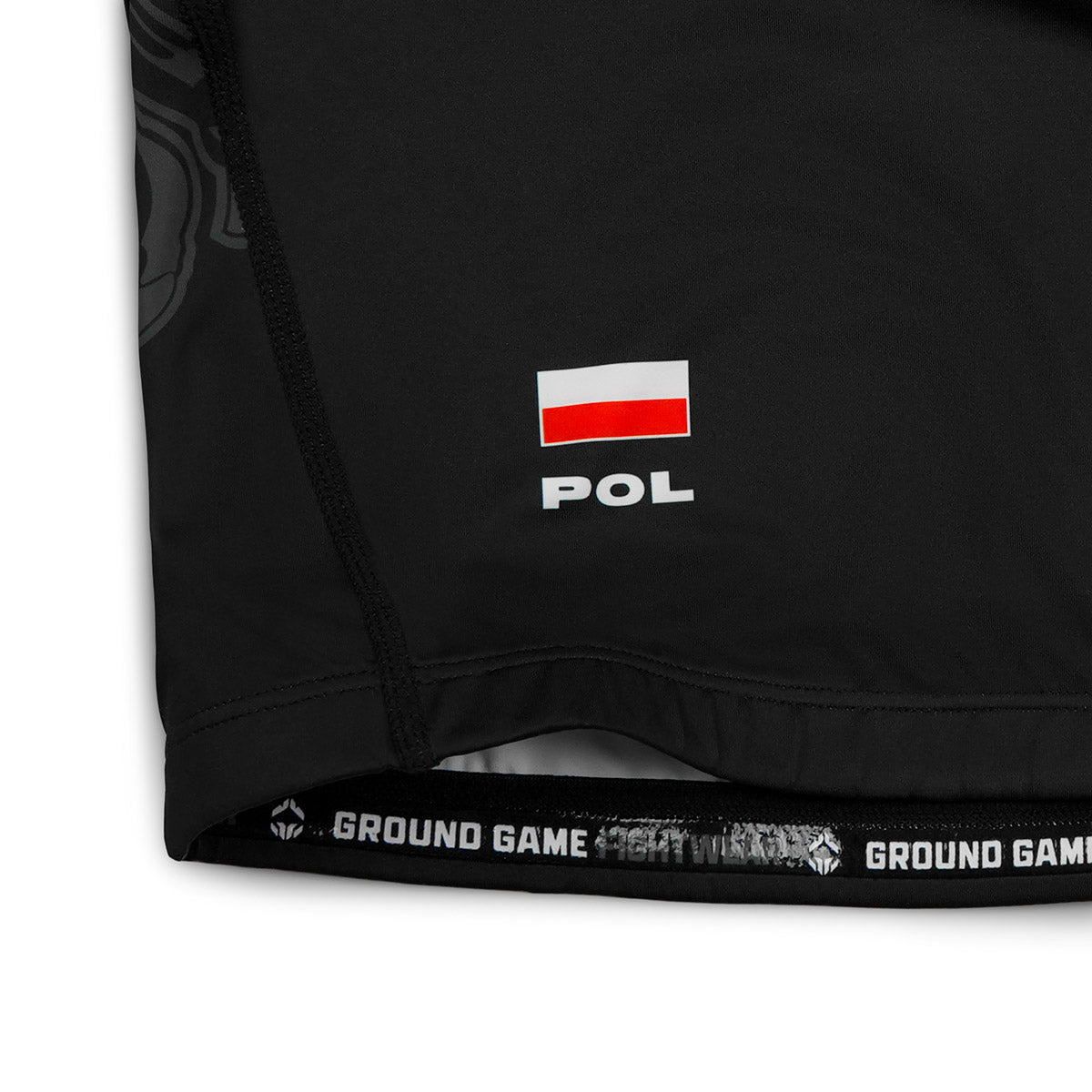 Rashguard Poljska 3.0 s kratkimi rokavi (Črna)
