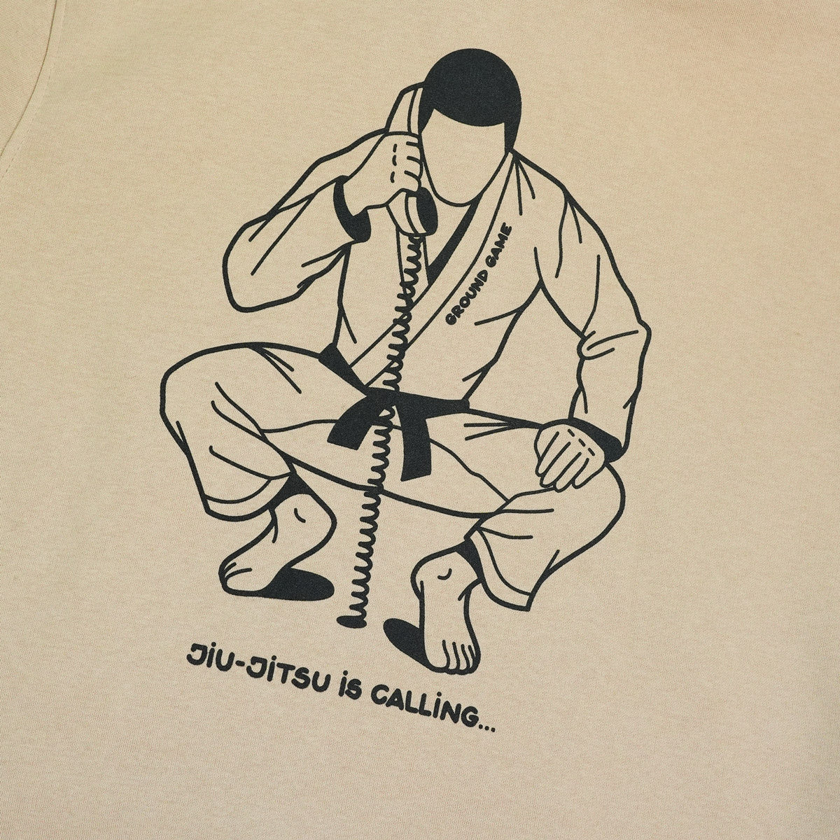 Jopa s kapuco Jiu-Jitsu is Calling x Noize (bež)