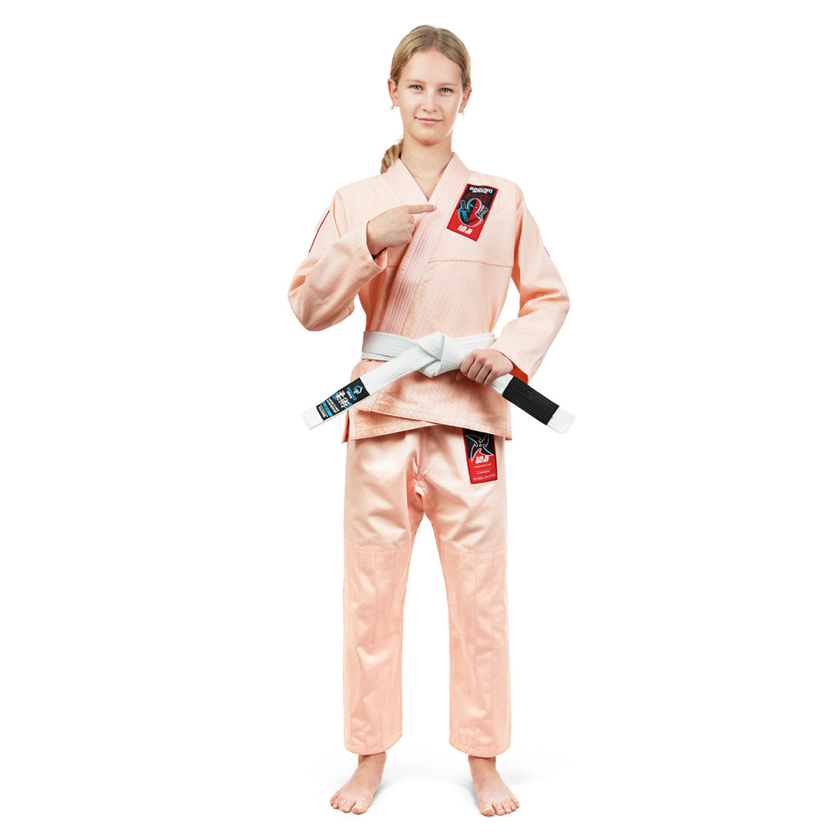 Otroški BJJ kimono/gi Ninja (breskvast)
