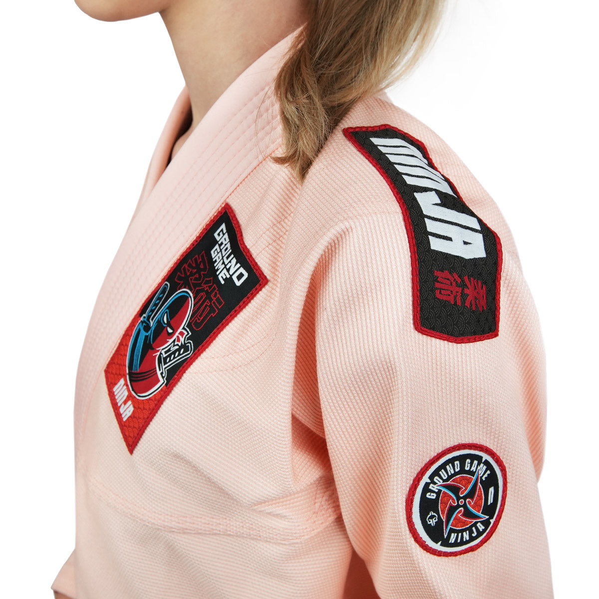 Otroški BJJ kimono/gi Ninja (breskvast)