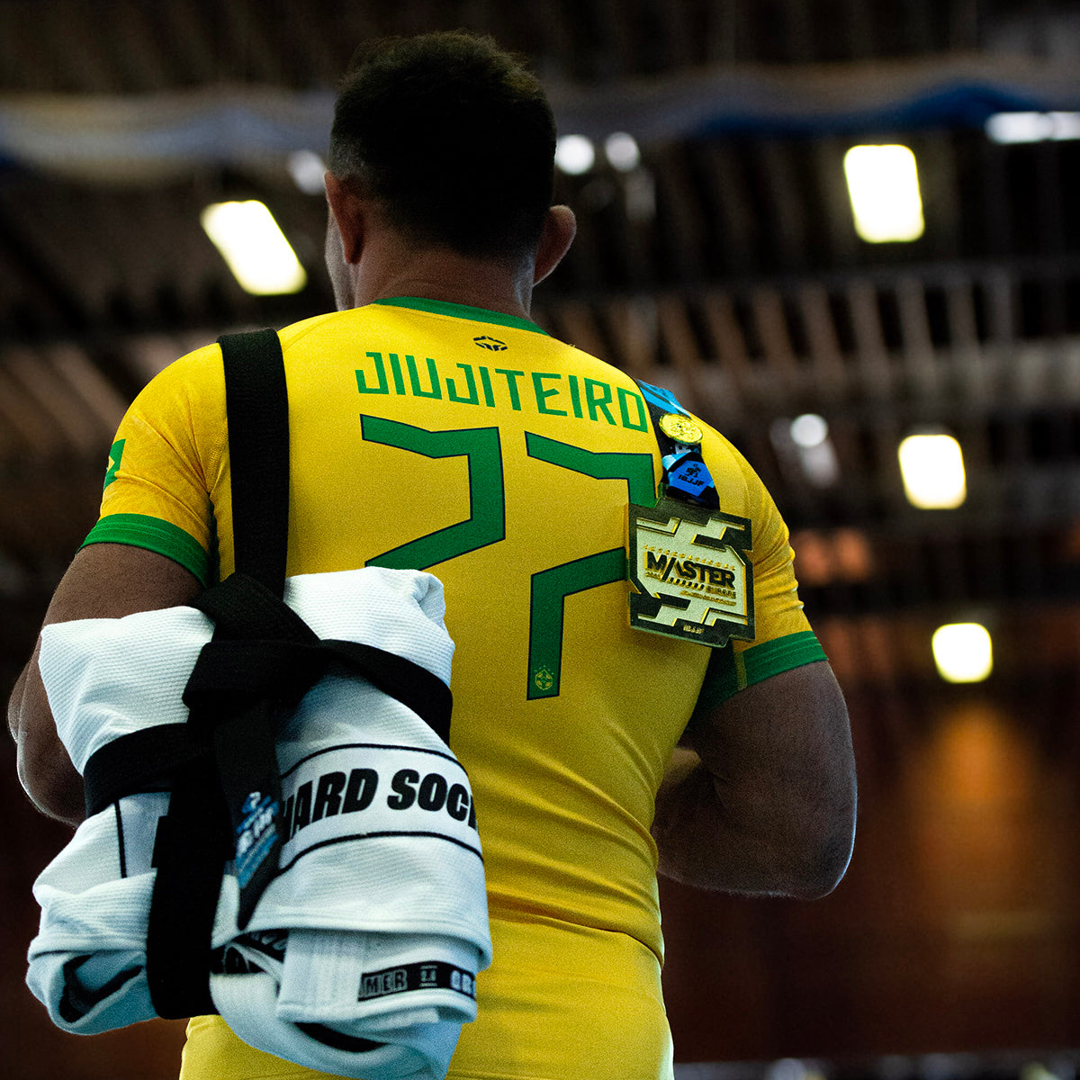 Rashguard Brazil Football s kratkimi rokavi