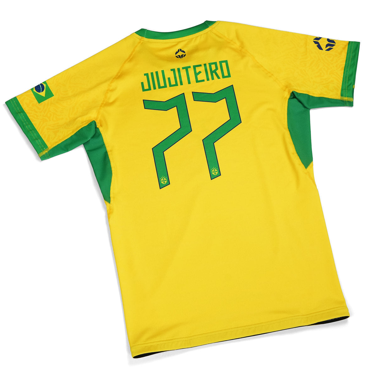 Rashguard Brazil Football s kratkimi rokavi