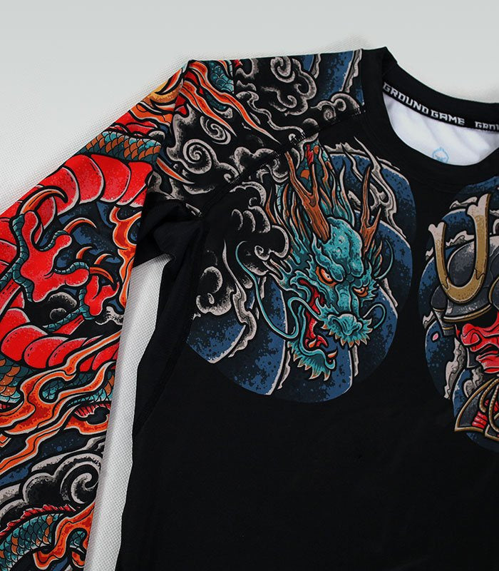 Rashguard Bushido 3.0 z dolgimi rokavi (črn)