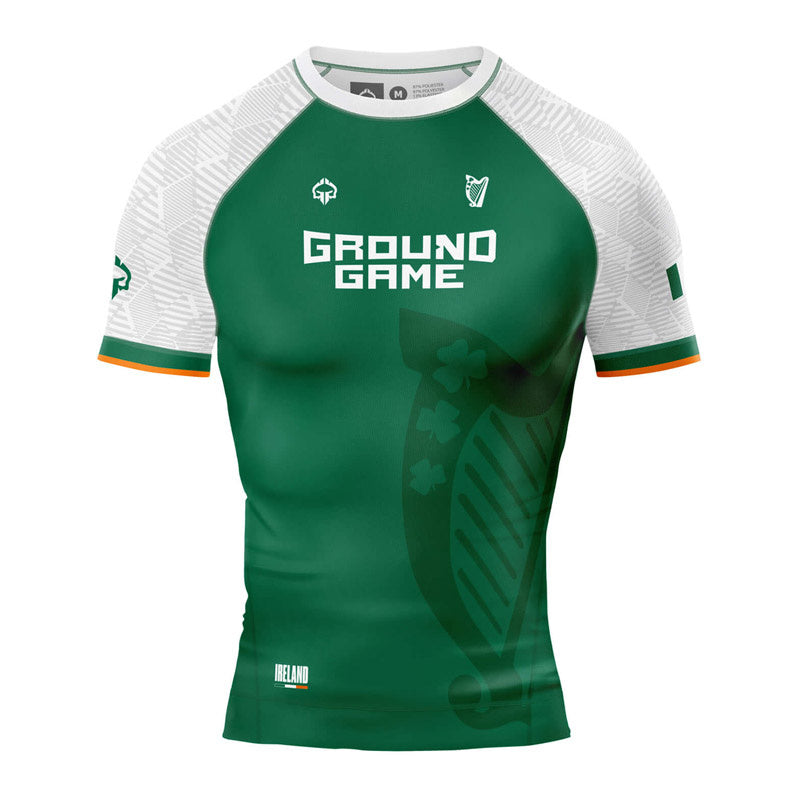 Rashguard Irska s kratkimi rokavi (zelen)