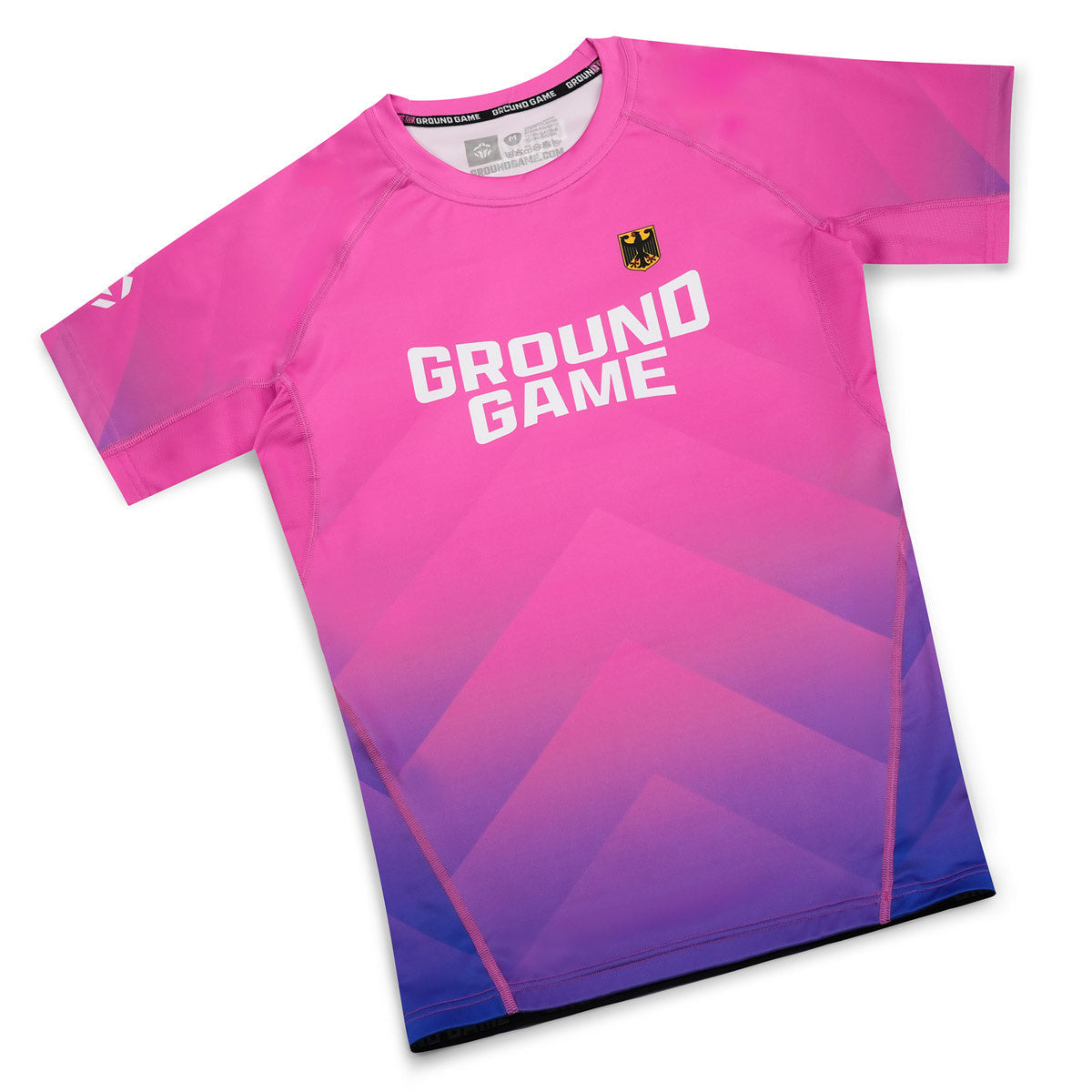 Rashguard Nemčija, kratki rokavi (rožnat)