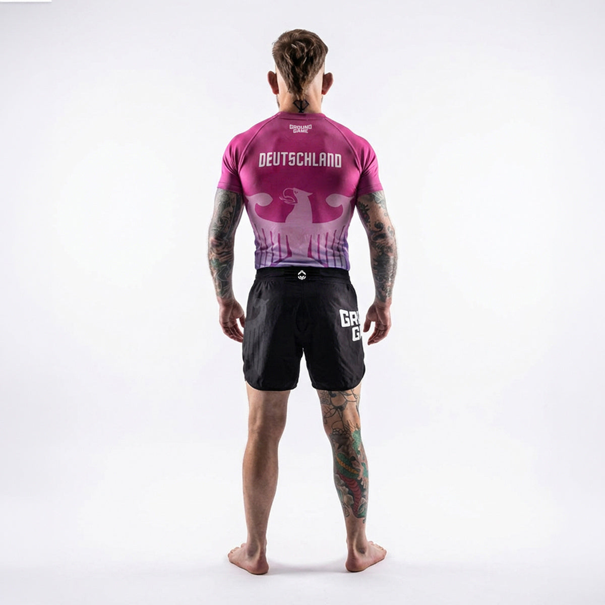 Rashguard Nemčija, kratki rokavi (rožnat)
