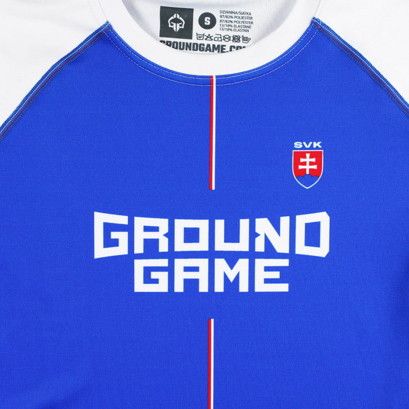 Kratkorokavni rashguard Slovaška (moder)