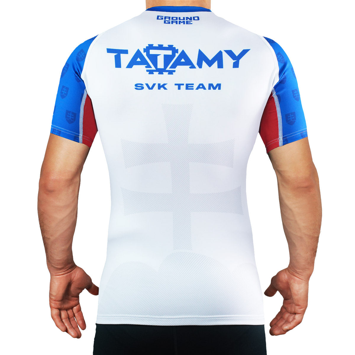 Rashguard Tatamy Slovaška s kratkimi rokavi (bel)