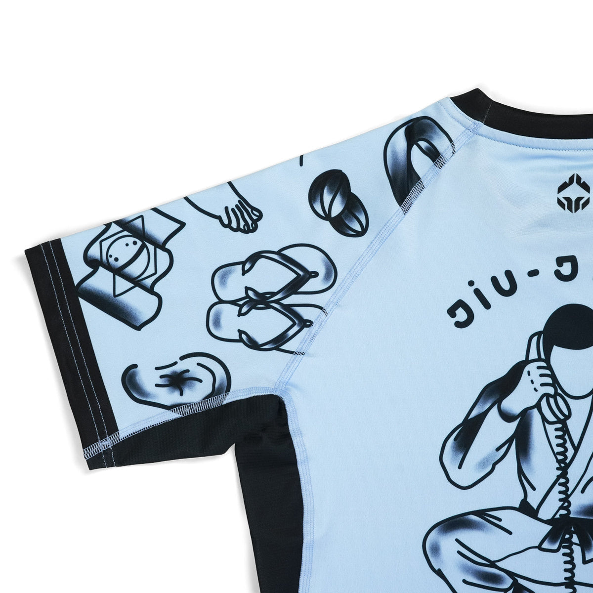 Ženski rashguard Jiu Jitsu is Calling x Noize s kratkimi rokavi