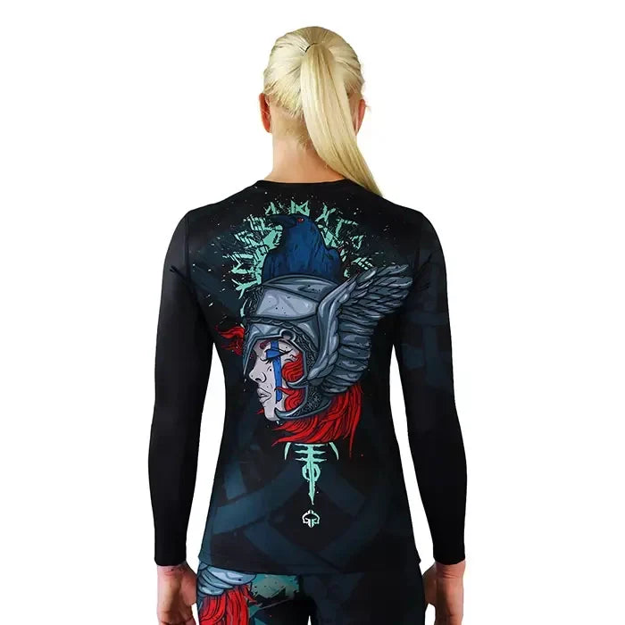 Ženski rashguard Valkyria z dolgimi rokavi