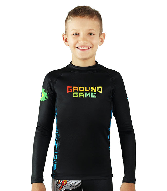 Otroški rashguard Brasil z dolgimi rokavi