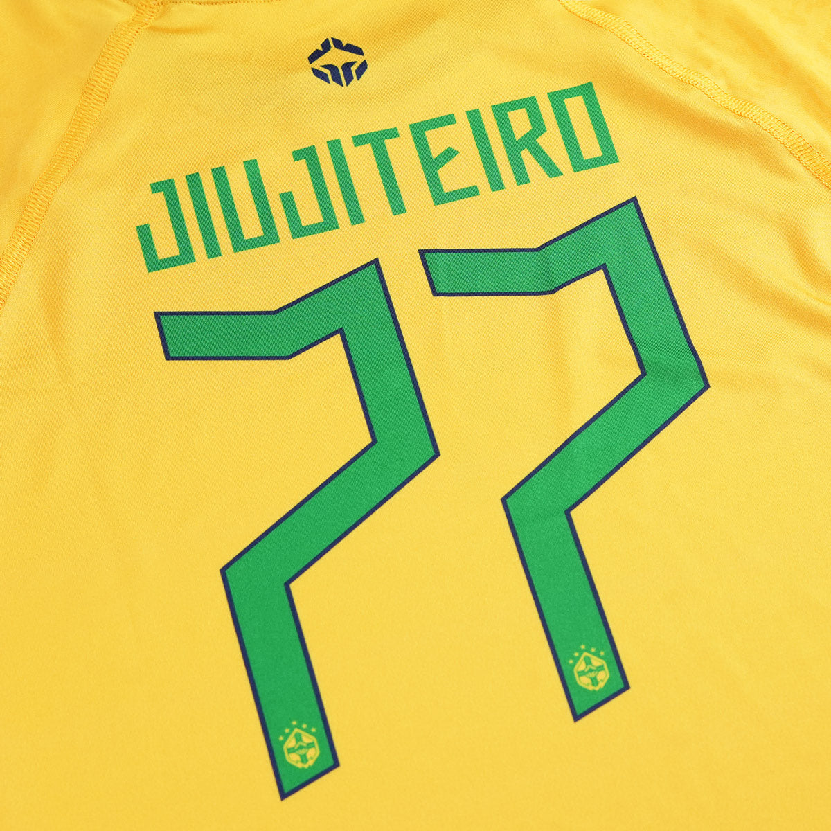 Otroški kratkorokavni rashguard Brazil Football
