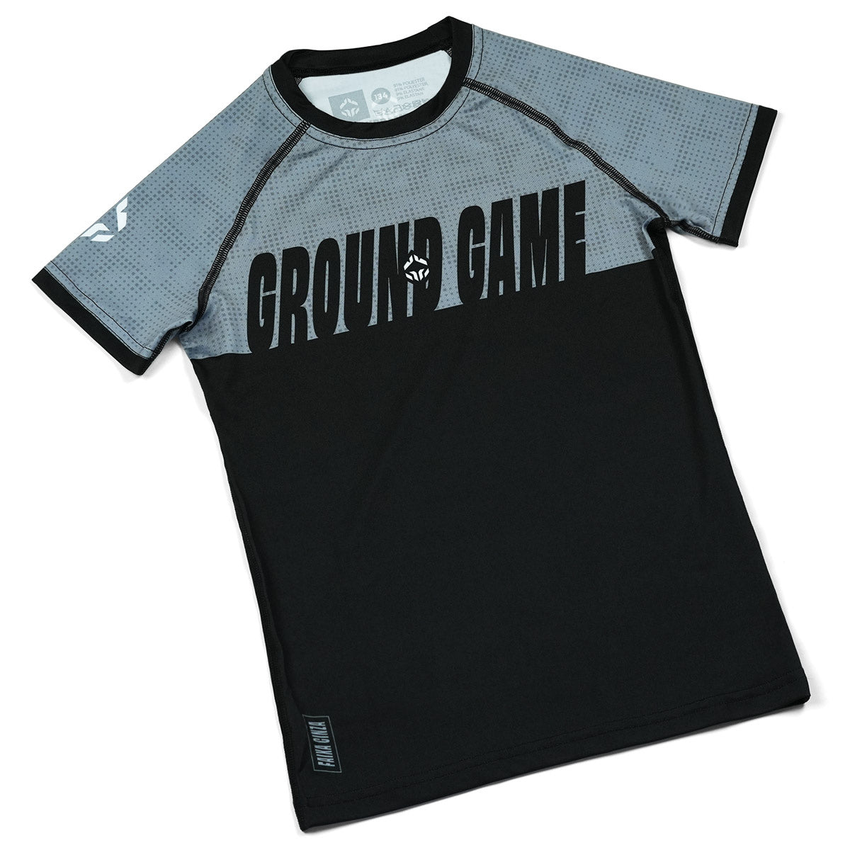 Otroški rashguard IBJJF Kids s kratkimi rokavi (siv)