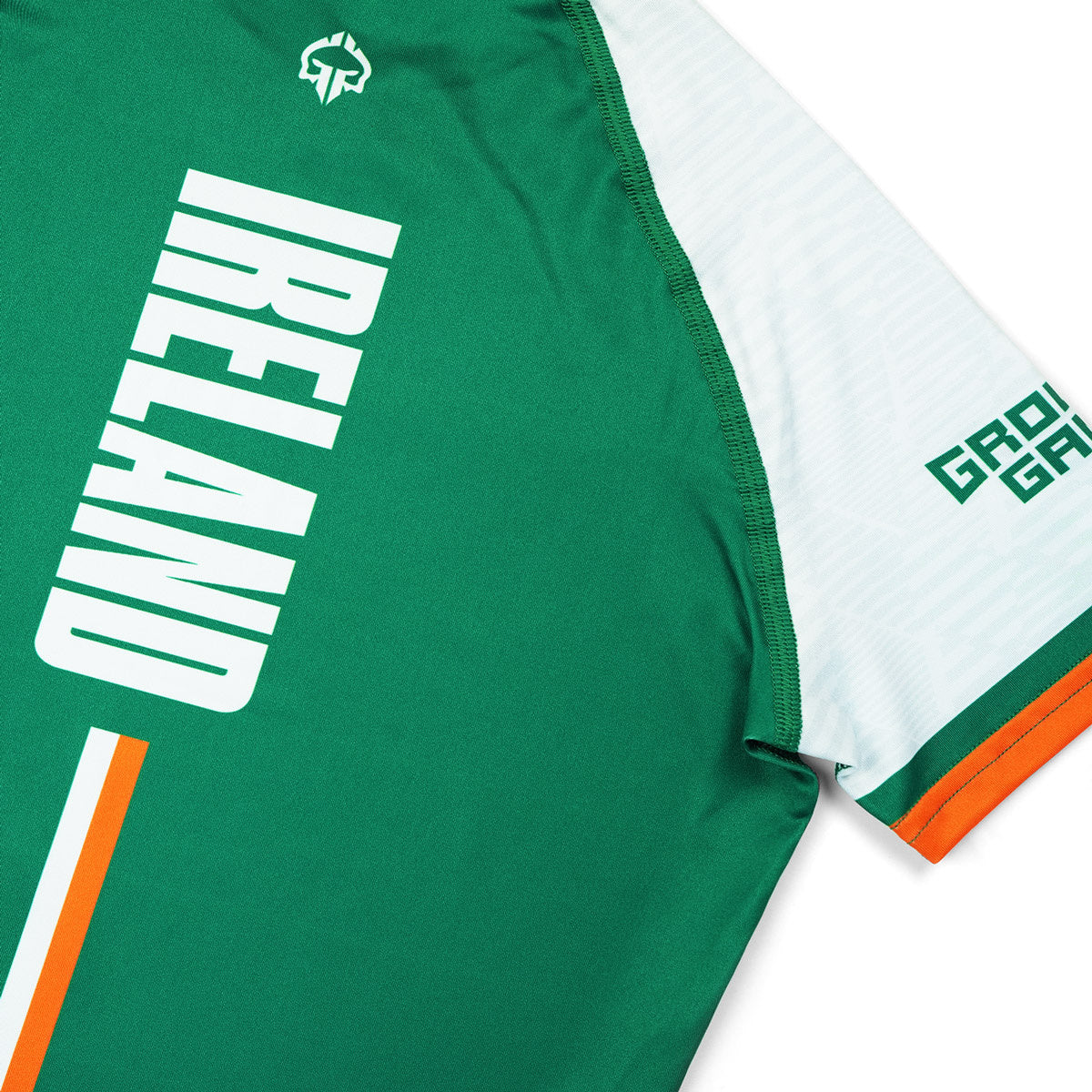 Otroški rashguard Irska s kratkimi rokavi (zelen)