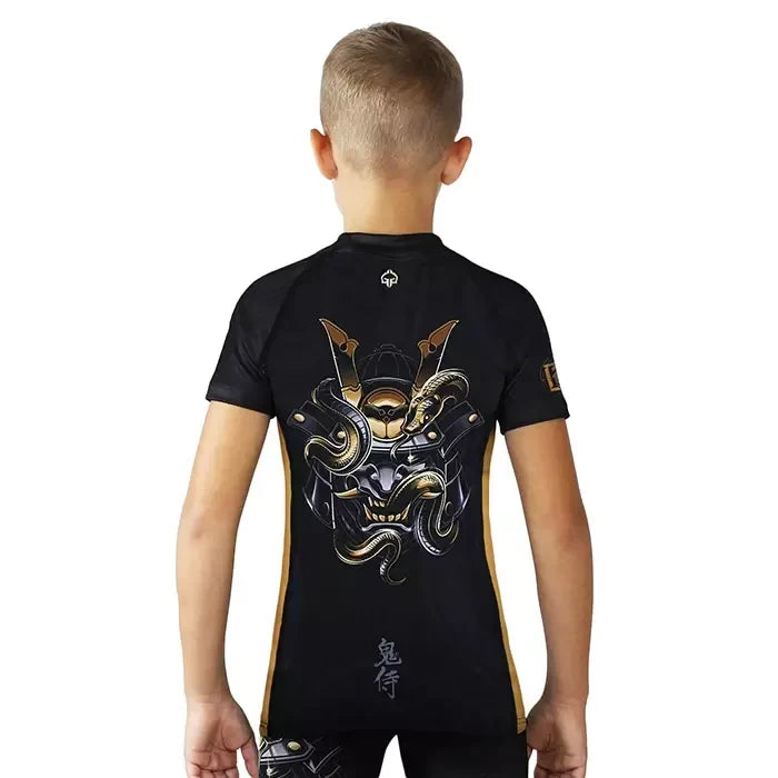 Otroški rashguard Oni Samurai s kratkimi rokavi