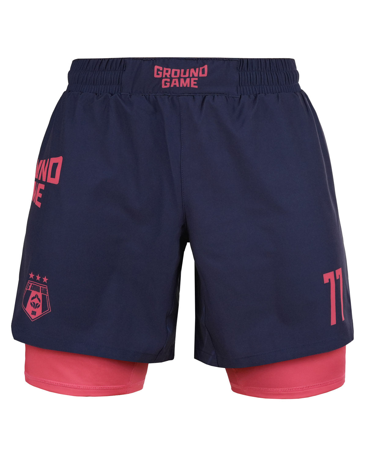 Dvoslojne trening kratke hlače 2-v-1 FC Armbar (mornarsko modre)