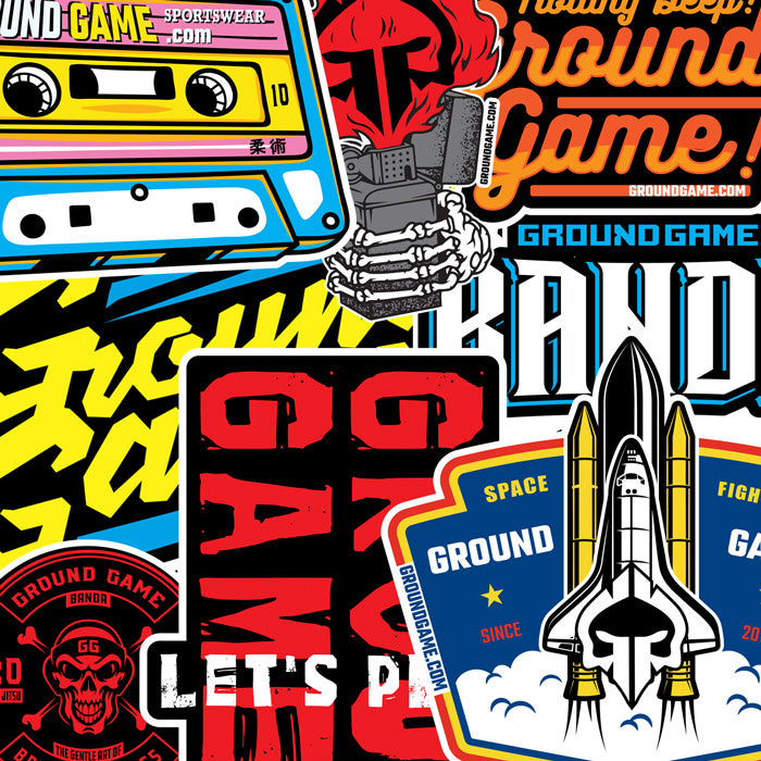 Komplet 8 nalepk Ground Game