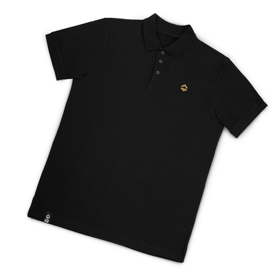 Polo majica Minimal (črna z zlatim logotipom)