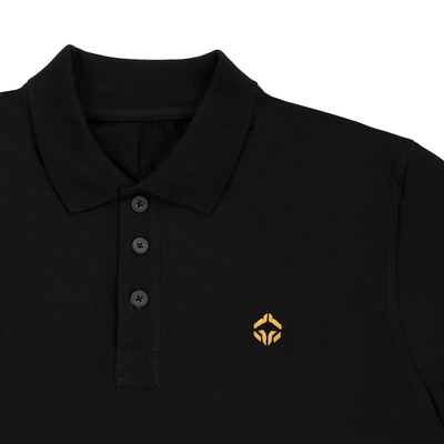 Polo majica Minimal (črna z zlatim logotipom)