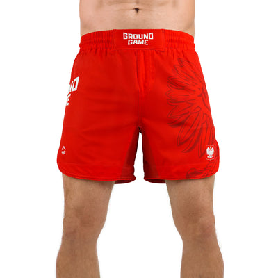 Lahke MMA Kratke Hlače Poljska (Rdeča)