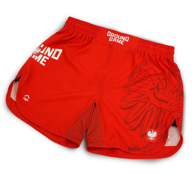 Lahke MMA Kratke Hlače Poljska (Rdeča)