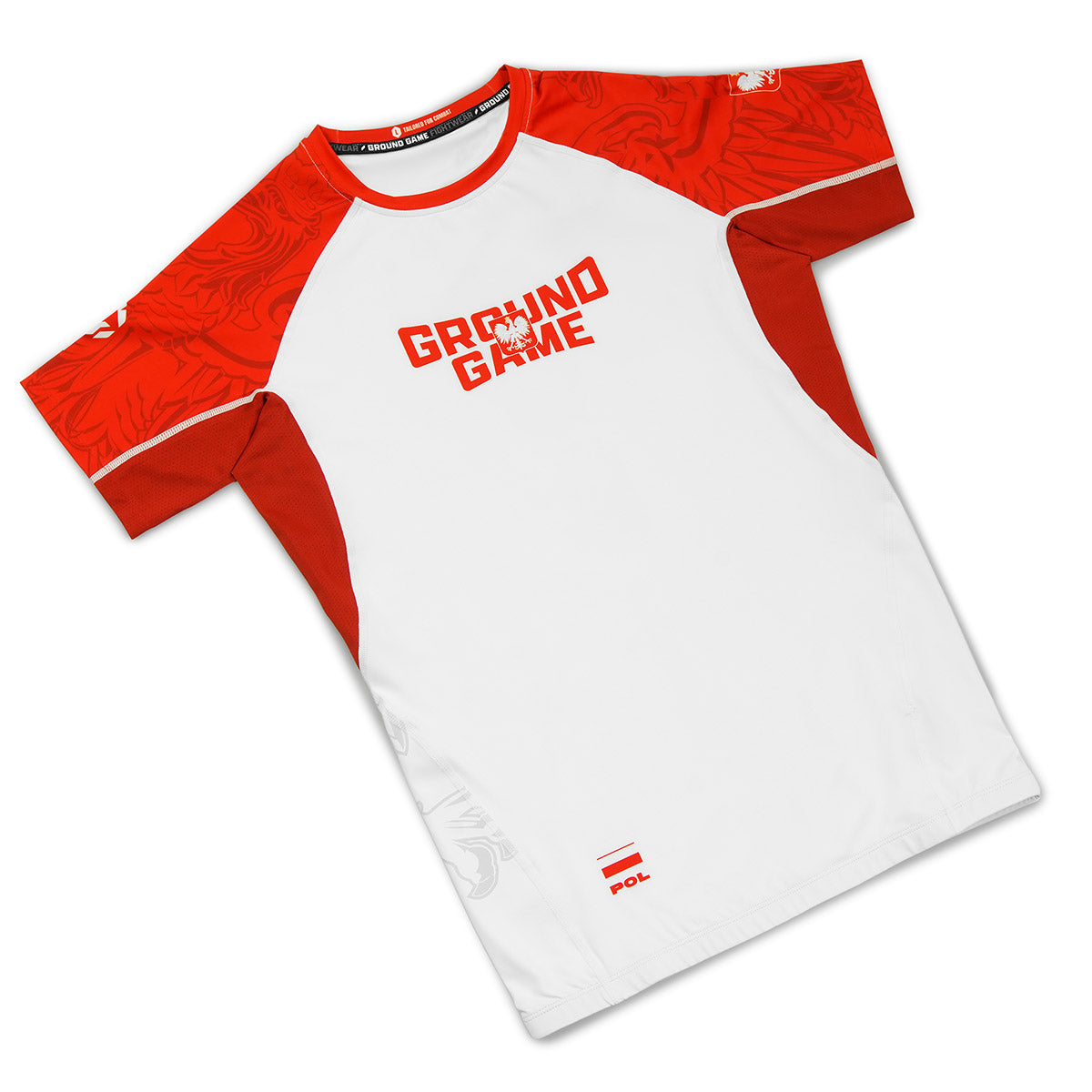 Rashguard Poljska 3.0 s kratkimi rokavi (Bela)