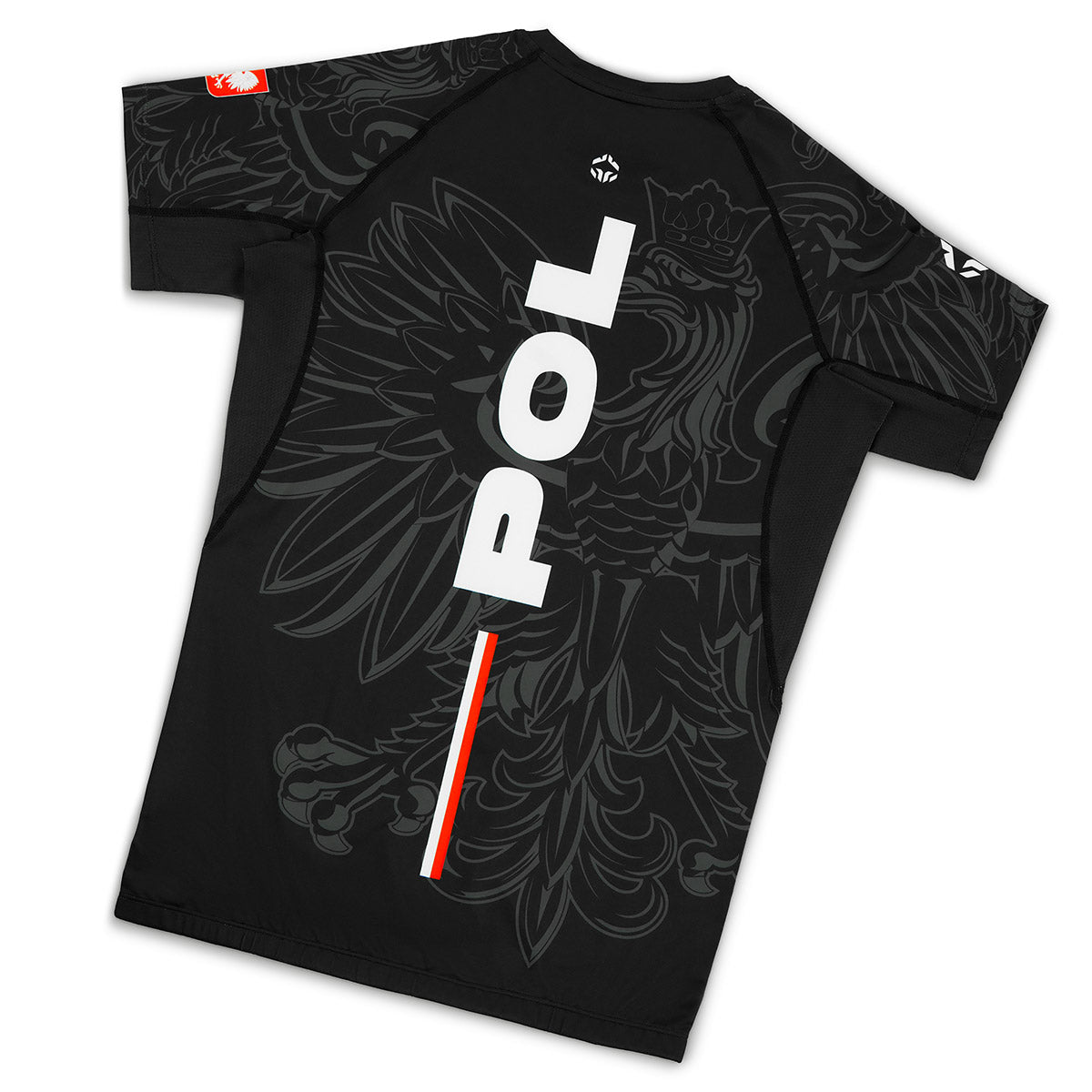 Rashguard Poljska 3.0 s kratkimi rokavi (Črna)