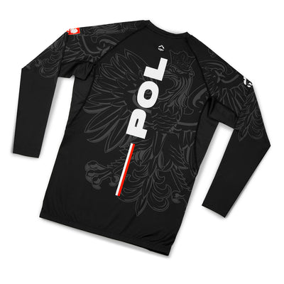 Rashguard Poljska 3.0 s dolgimi rokavi (Črna)