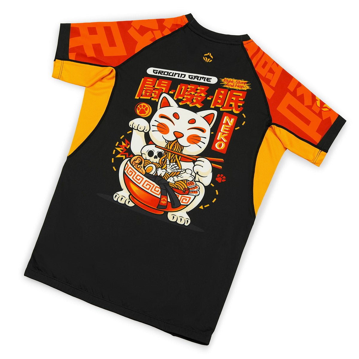 Rashguard Ramen Cat s kratkimi rokavi