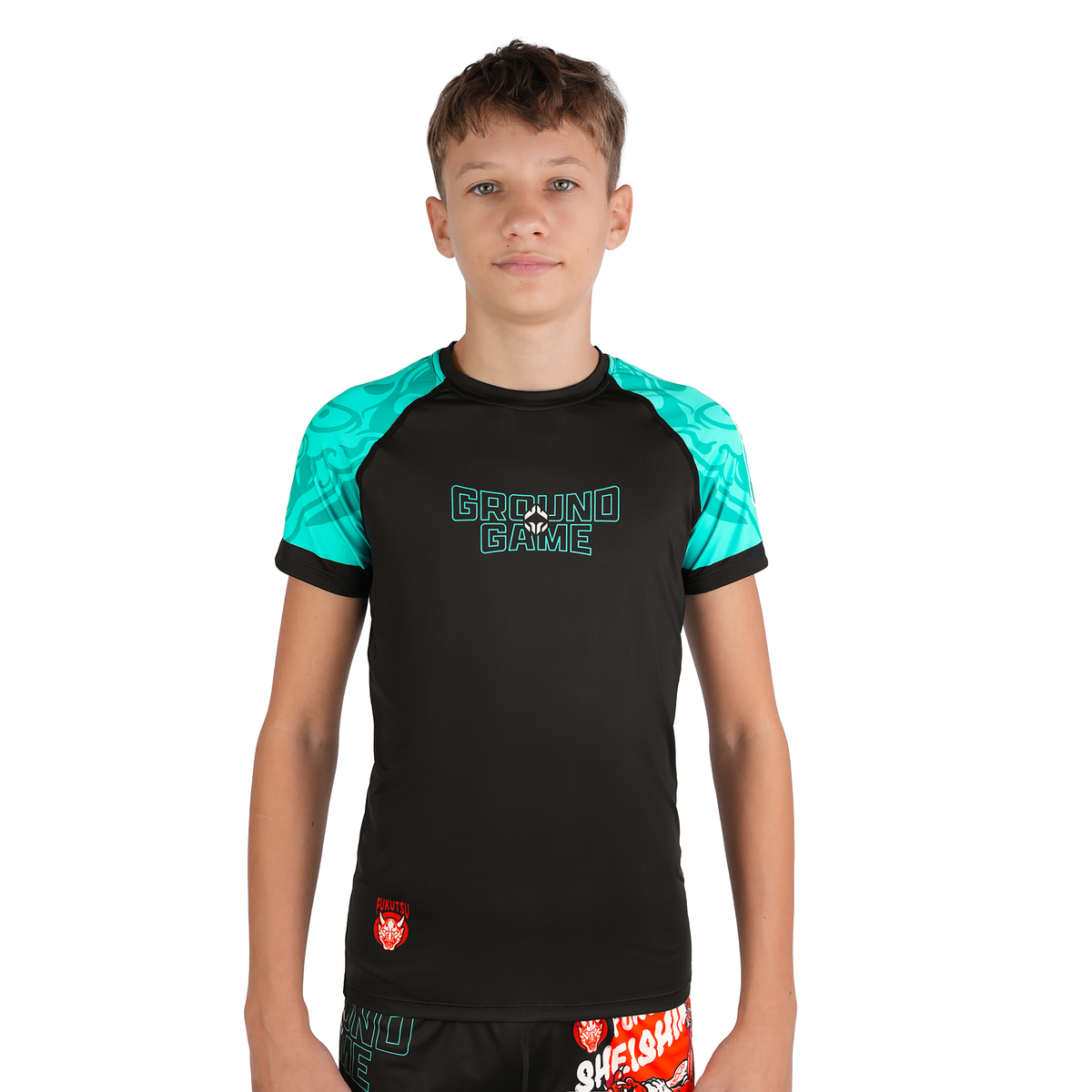 Otroški rashguard Fukutsu s kratkimi rokavi