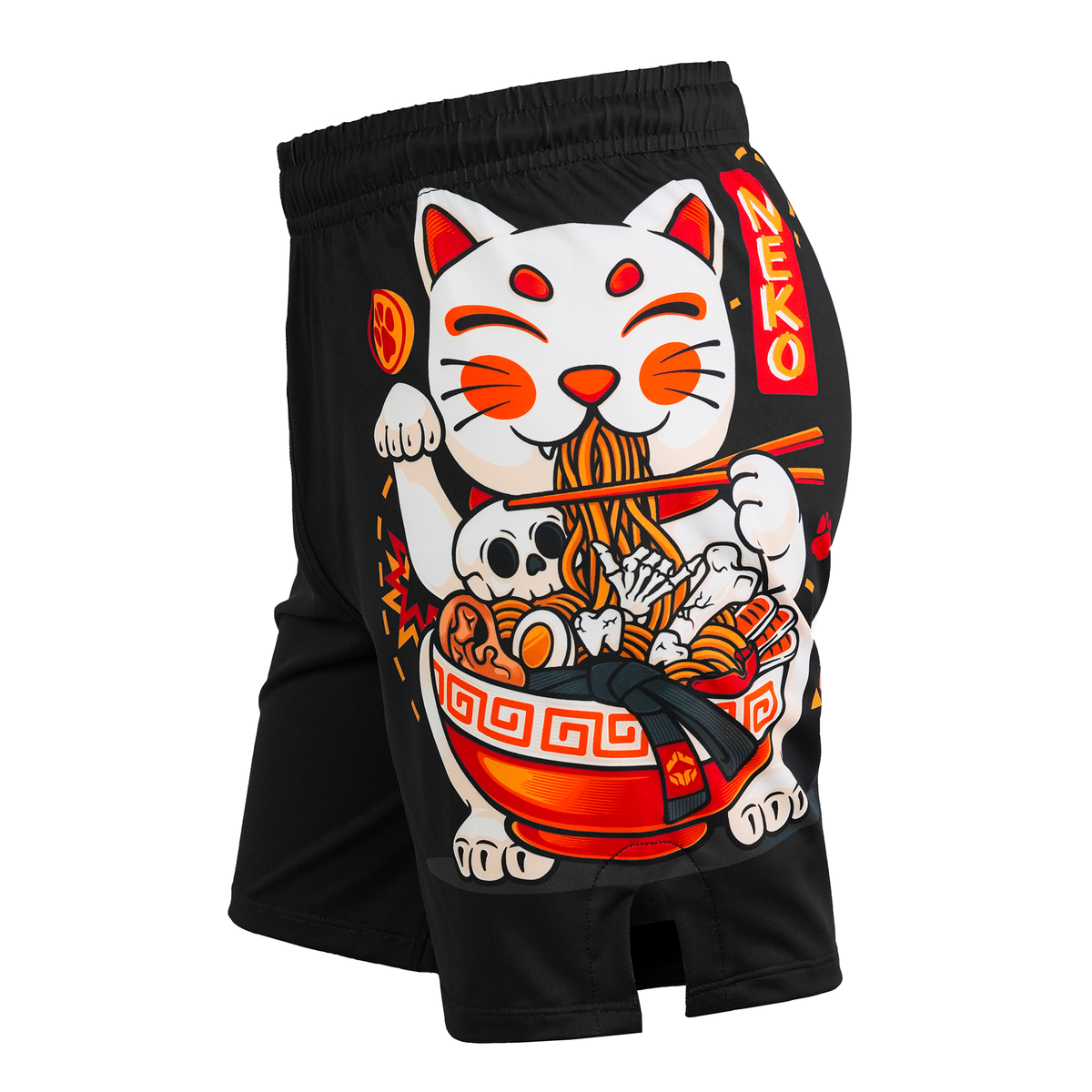 Otroške trening kratke hlače Ramen Cat