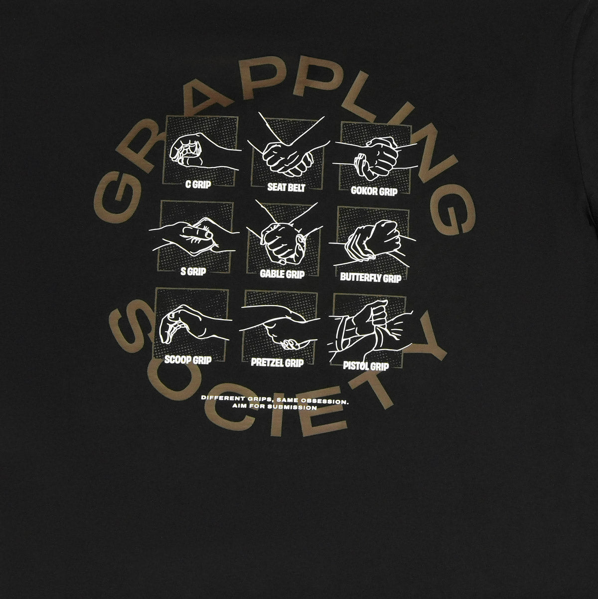 Oversize majica Grappling Society (črna)