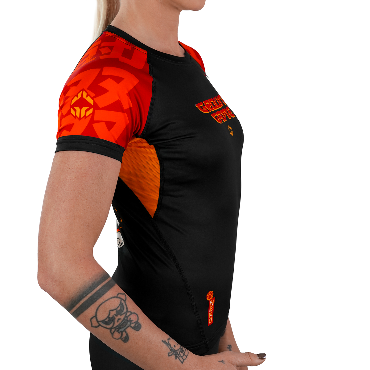 Ženski rashguard Ramen Cat s kratkimi rokavi
