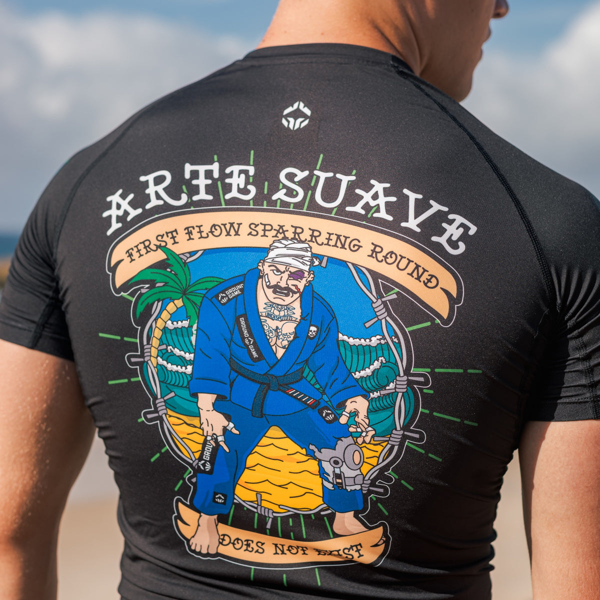 Rashguard Injury Collector s kratkimi rokavi