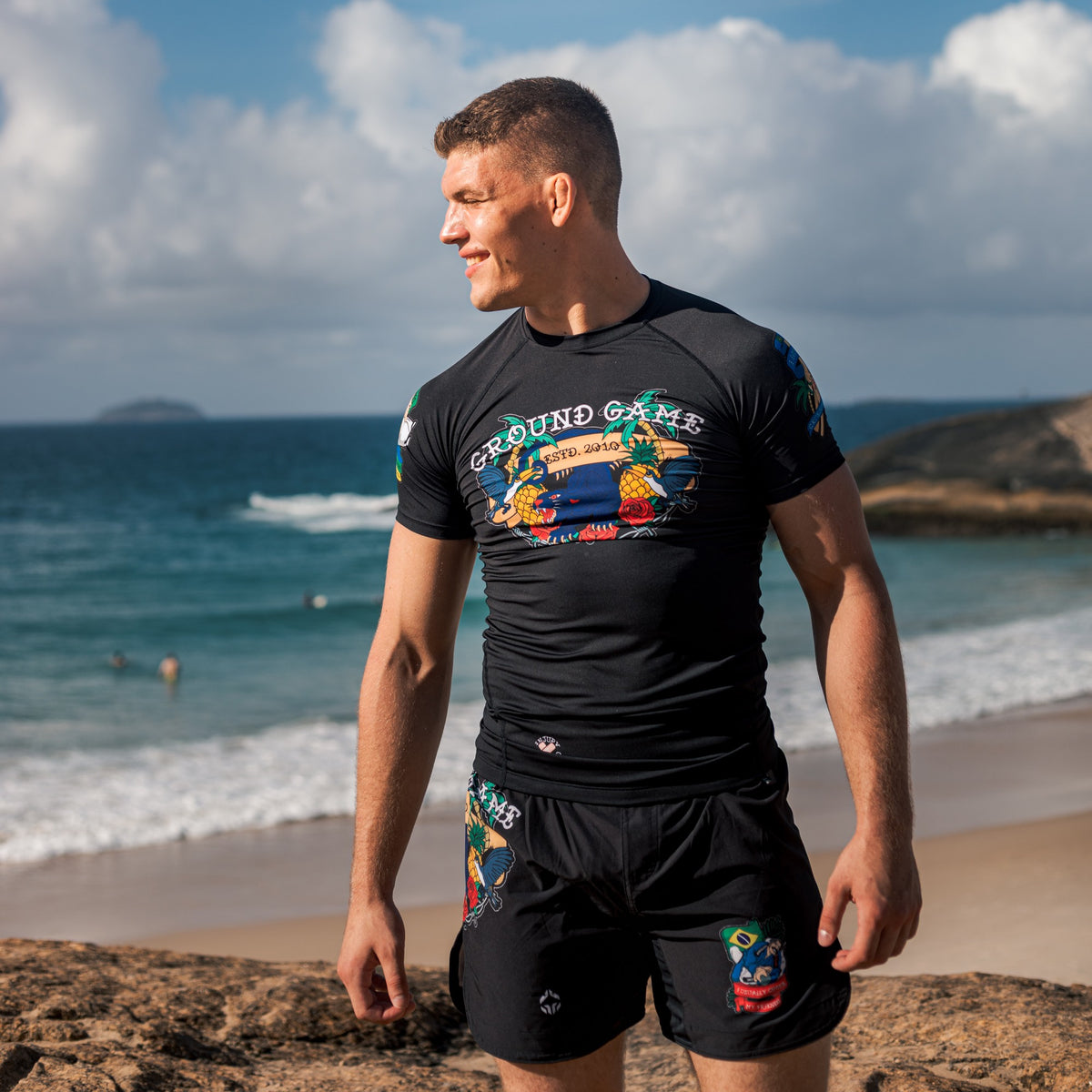Rashguard Injury Collector s kratkimi rokavi