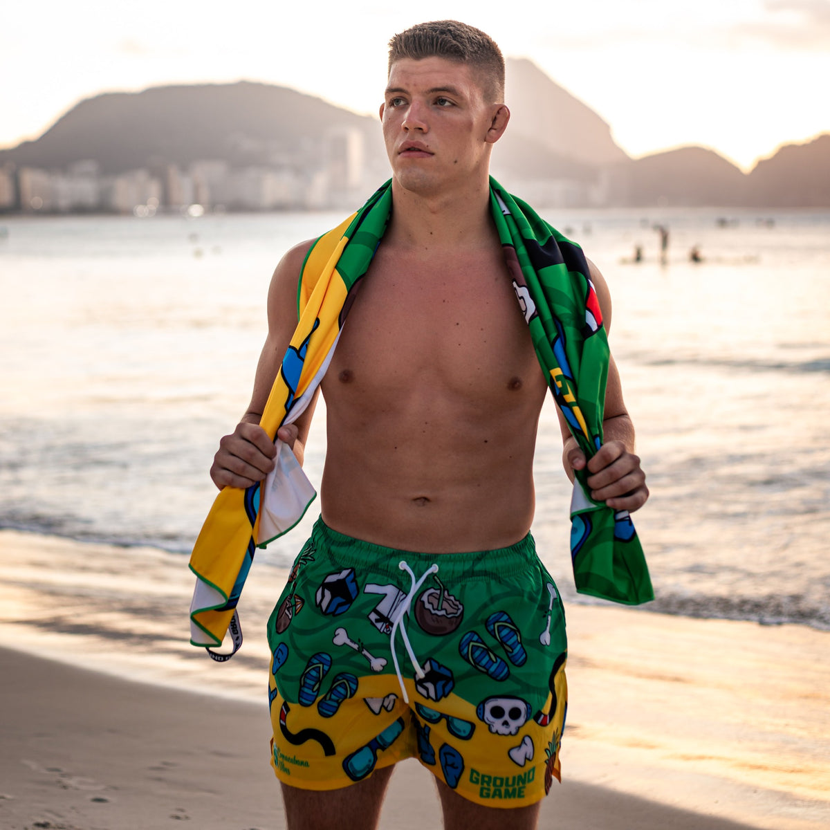 Moške kopalne hlače Copacabana v slogu BJJ