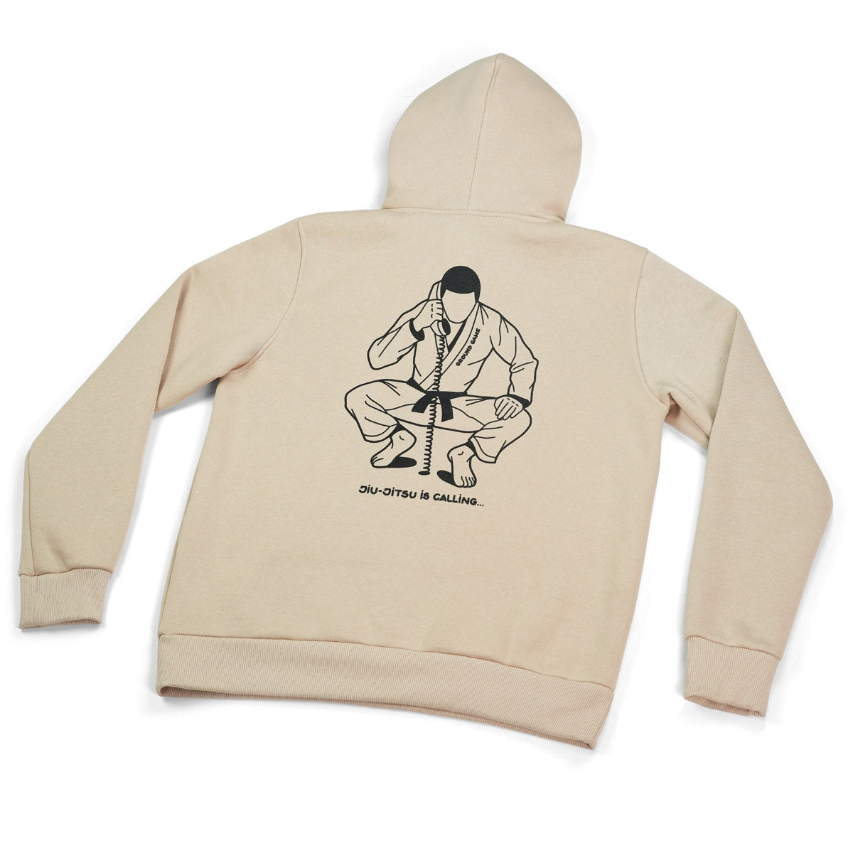 Jopa s kapuco Jiu-Jitsu is Calling x Noize (bež)