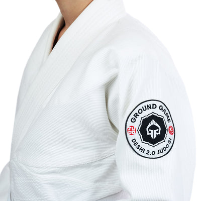 GI kimono za judo za otroke Deshi 2.0 (bel) + PAS BREZPLAČNO