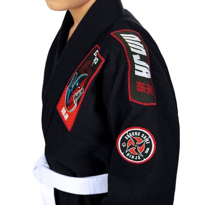 Otroški GI za BJJ Ninja (črn)