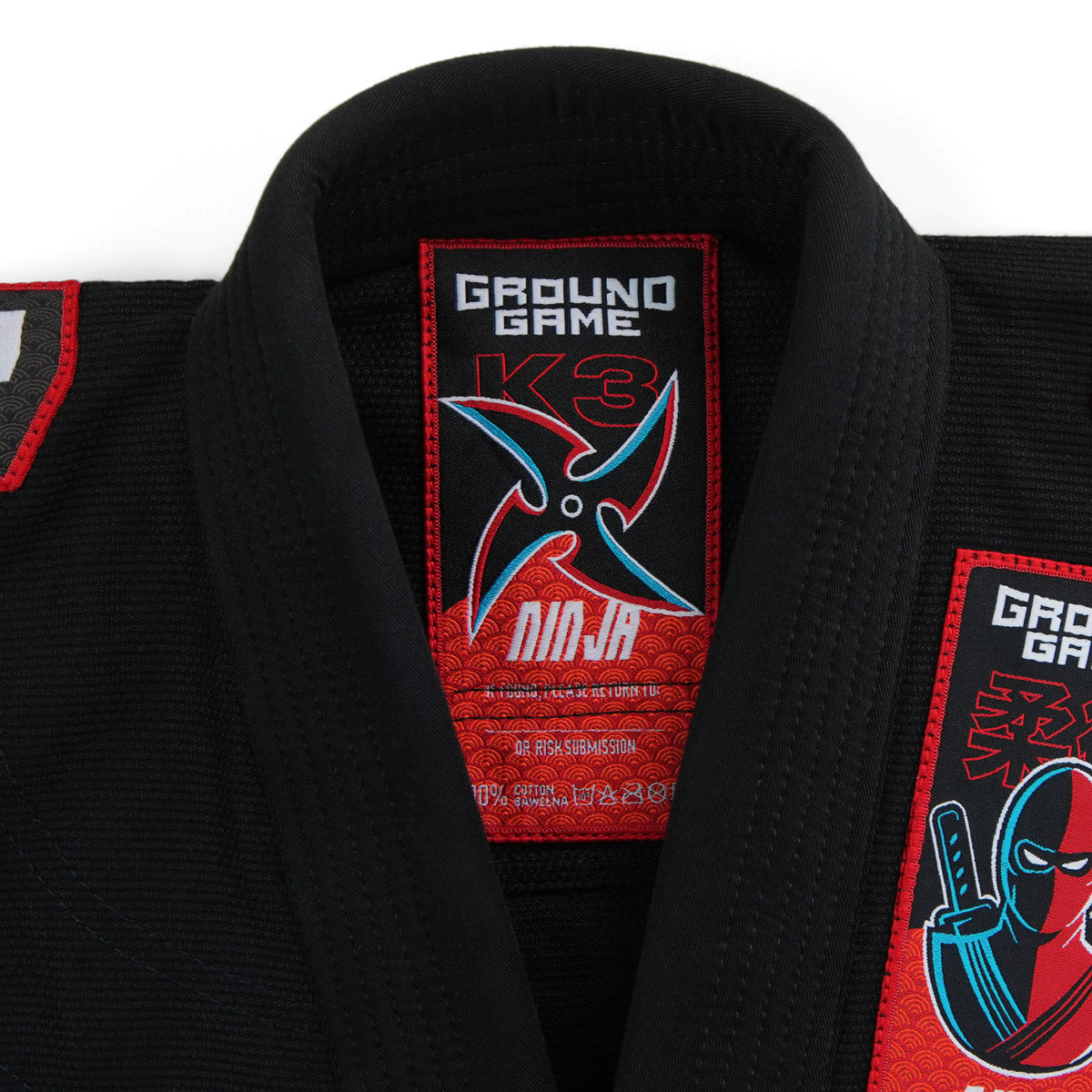 Otroški GI za BJJ Ninja (črn)