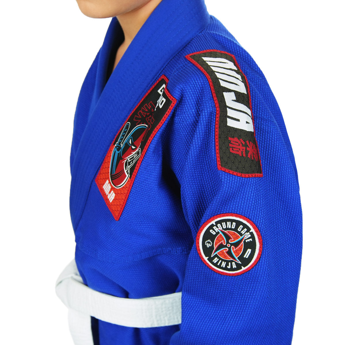 Otroški BJJ GI Ninja (moder) + PAS BREZPLAČNO