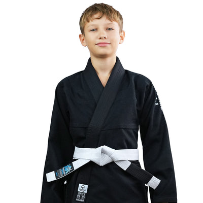 Otroški BJJ gi Spartan (Črn)