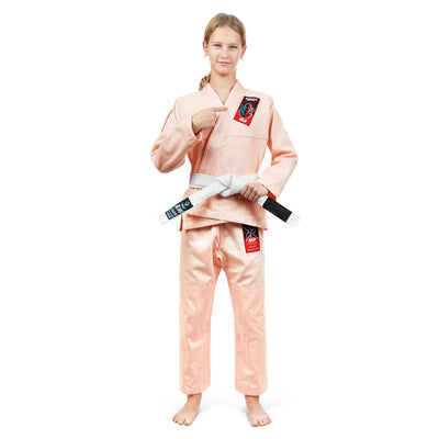 Otroški BJJ kimono/gi Ninja (breskvast) + PAS BREZPLAČNO