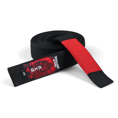 Premium črni BJJ pas